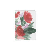 Watercolor Floral Passport Cover