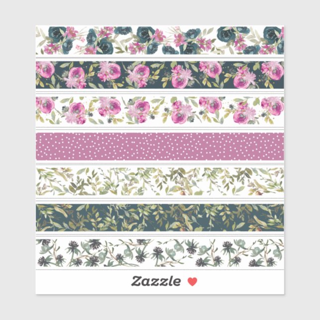 Watercolor Floral Pattern  (Sheet)