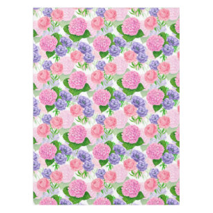 Watercolor floral pattern tablecloth