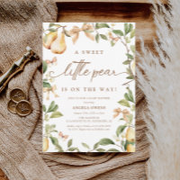 Watercolor Floral Pear Baby Shower