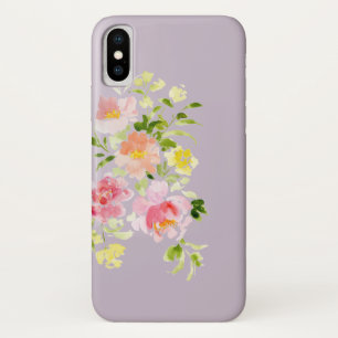 Watercolor floral peony garden Case-Mate iPhone case