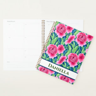 Watercolor Floral Personalised Planner