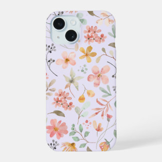 Watercolor Floral Phone Case Lavender