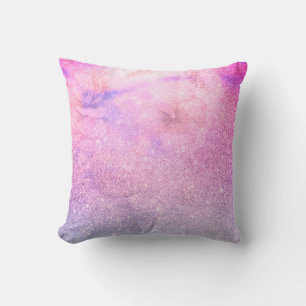 *~* Watercolor Floral Pink Blue Purple Cushion