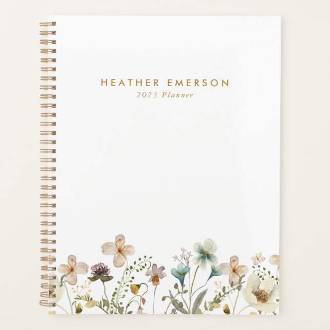 Watercolor Floral Planner (Front)