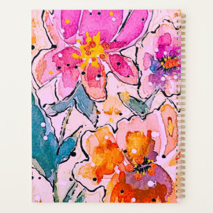 Watercolor Floral Planner