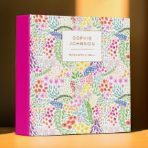 Watercolor Floral Pretty Personalised Colourful