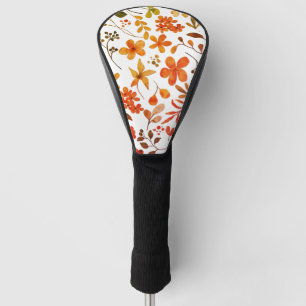 Watercolor Floral Print Golf Head Cover