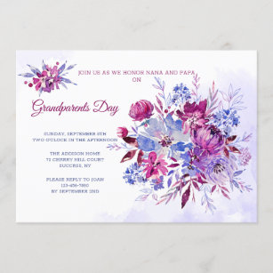 Watercolor Floral Protea Invitation