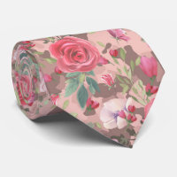 Watercolor Floral Rose Gold Camouflage Pink