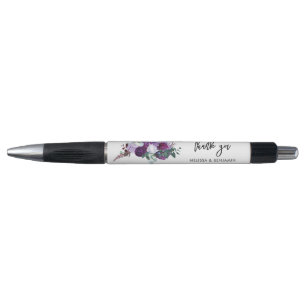 Watercolor Floral Script Wedding Favours