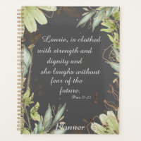 Watercolor floral scripture, 