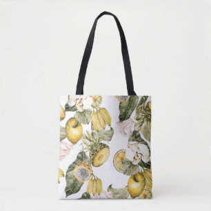 Watercolor floral seamless pattern. Hand painted l Tote Bag