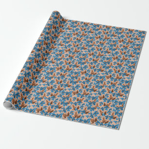 Watercolor Floral Summer Print Pattern Wrapping Paper