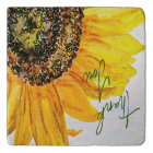 Watercolor Floral Sunflower Thank You