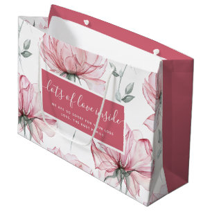 Watercolor Floral Sympathy Gift Bag