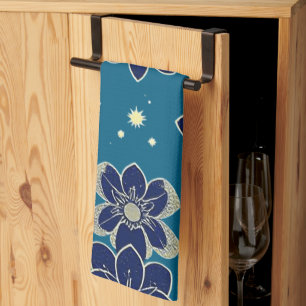 Watercolor Floral Symphony – Seamless Botanical Tea Towel