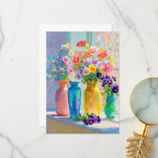 Watercolor Floral Thank You Card