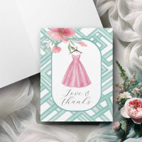 Watercolor Floral Thank You Cards Blank