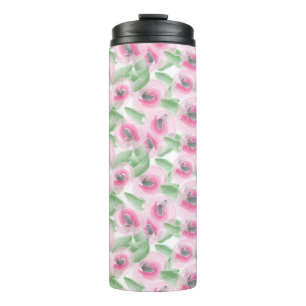 Watercolor Floral Thermal Tumbler