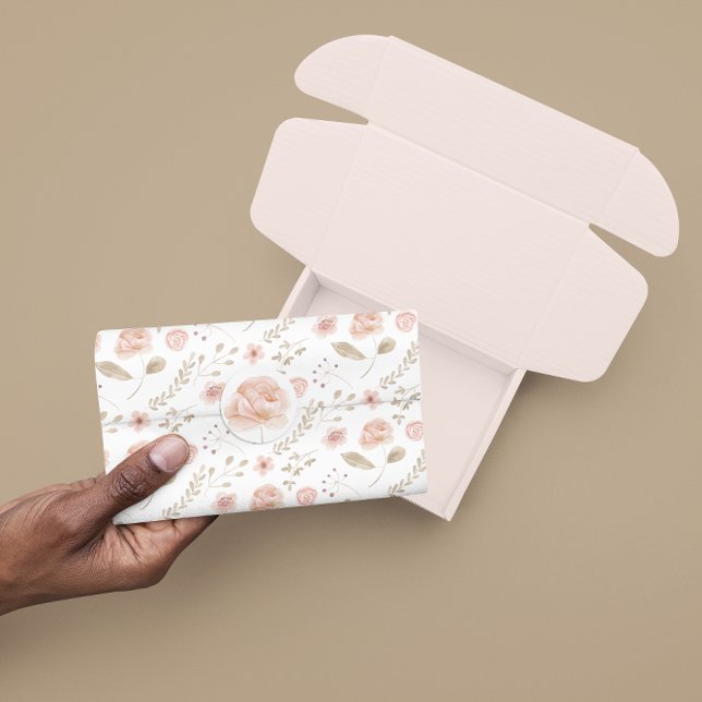 Watercolor Floral Tissue Paper (Celebrate someone special with this beautiful watercolor floral tissue paper! )