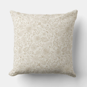 Watercolor floral vintage vibe  cushion