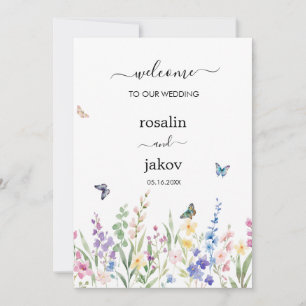watercolor floral wedding  invitation