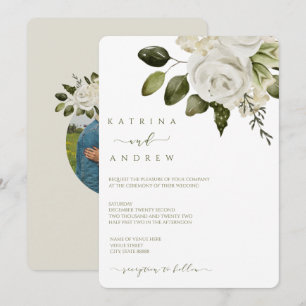 Watercolor Floral Wedding Invitations