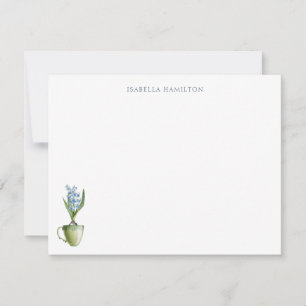 Watercolor Floral Wedding Personalised Stationery Card