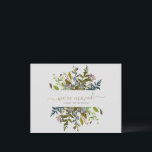 Watercolor Floral We've Moved New Home Script  Postcard<br><div class="desc">Watercolor Floral We've Moved New Home Script Postcard 
This design features watercolor wildflowers and custom script calligraphy.</div>