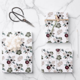 Watercolor Floral Wrapping Paper Sheets
