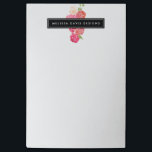 Watercolor Florals Beauty and Design Post-it Notes<br><div class="desc">Coordinates with the Watercolor Florals Beauty and Design Business Card Template by 1201AM. A centerpiece of colourful watercolor roses peaks out from behind an elegant black box containing your name or business name on these personalised Post-it® notes. © 1201AM CREATIVE</div>
