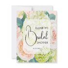 Watercolor Florals Blush Pink Bridal Shower