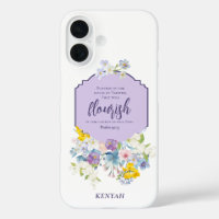 Watercolor Florals Scripture Verse Personalised