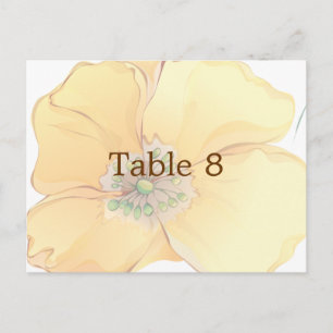 Watercolor Florals Wedding Place Card Size: