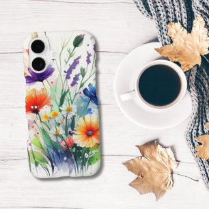 Watercolor Florals Wildflowers Feminine Trendy