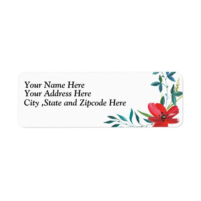 Watercolor Flower (Front)