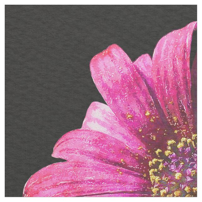 Watercolor Flower 1 Custom Fabric (Close Up)