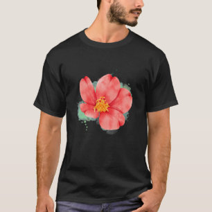 Watercolor Flower Botanical For Gardener T-Shirt