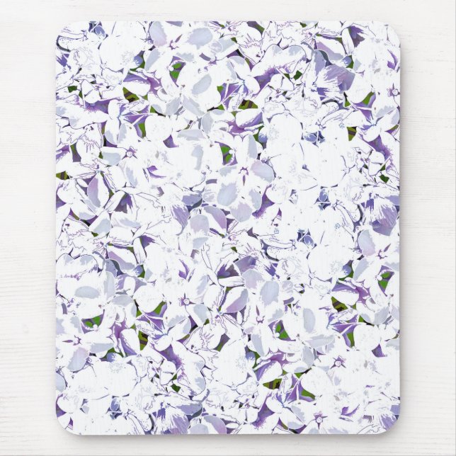 Watercolor flower bouquet of hydrangeas. mouse pad (Front)