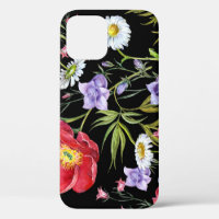 Watercolor Flower Bouquet: Seamless Pattern