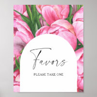 Watercolor flower - bridal favours please take one