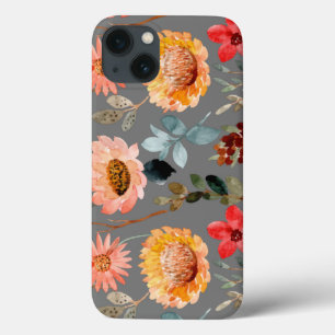 Watercolor Flower Colourful Nature Cute iPhone 13 Case