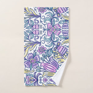 Watercolor Flower Colourful Nature Elegant Hand Towel