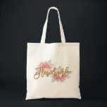 Watercolor Flower FLOWER GIRL Wedding Tote Bag<br><div class="desc"></div>
