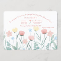 Watercolor Flower Garden Baby Shower