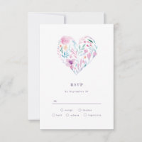 Watercolor Flower Heart