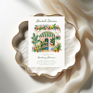 Watercolor Flower Market Bridal Shower Invitation