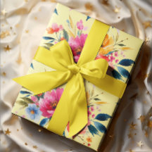Watercolor Flower Pattern | Modern Bright Floral