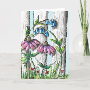 Watercolor Flower Print Greeting Card